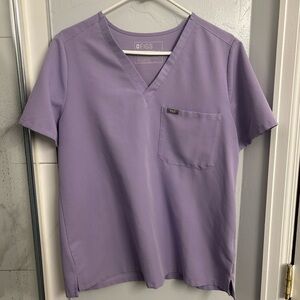 Figs Lavender Catarina one pocket scrub top
